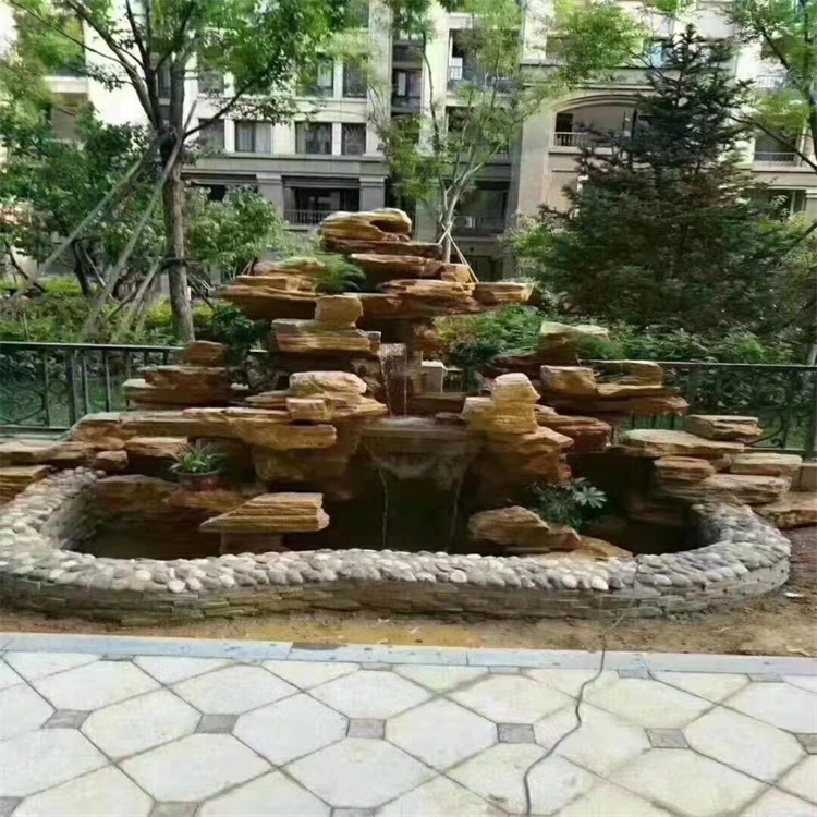 汉阴庭院假山鱼池设计方案